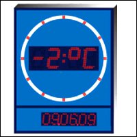 АБИ-0536 (ETALON) часы вторичные цифровые уличные АБИ-0536 (ETALON) часы вторичные цифровые уличные