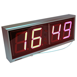КВАРЦ часы-табло электронные для помещений с функцией вторичных часов