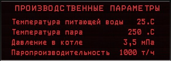 светодиодное табло, со сплошной матрицей светодиодов